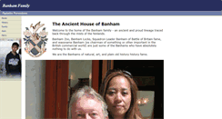 Desktop Screenshot of banhamfamily.com